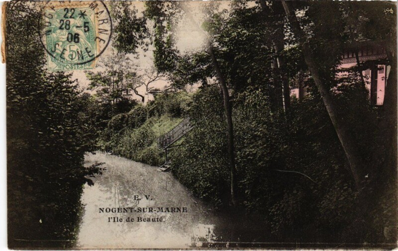 Carte postale ancienne Nogent sur Marne Ile de Beaute à Nogent-sur-Marne