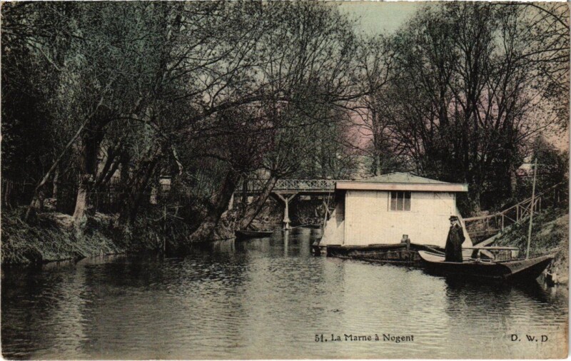 Carte postale ancienne Nogent sur Marne La Marne à Nogent-sur-Marne