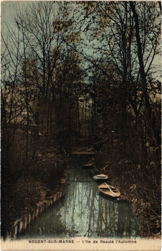 Carte postale ancienne Nogent sur Marne Ile de Beaute à Nogent-sur-Marne