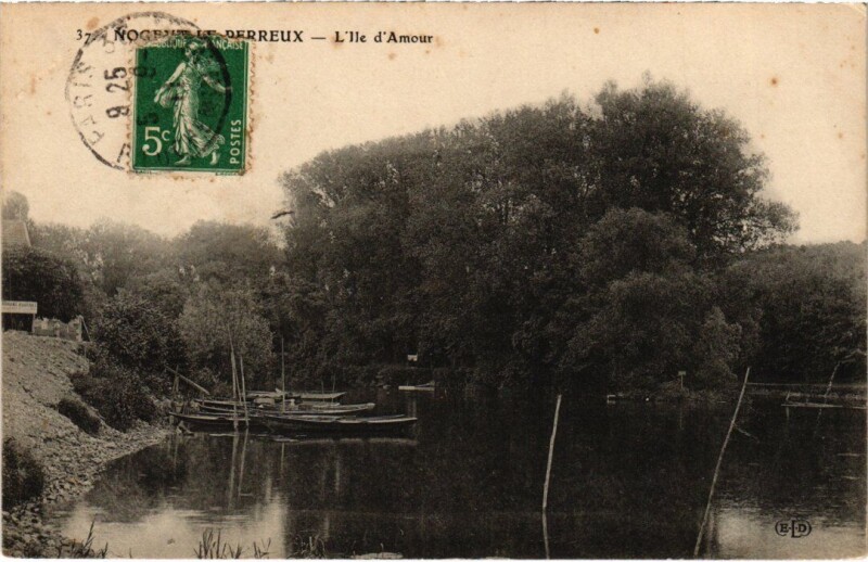 Carte postale ancienne Nogent sur Marne Ile d'Amour à Nogent-sur-Marne
