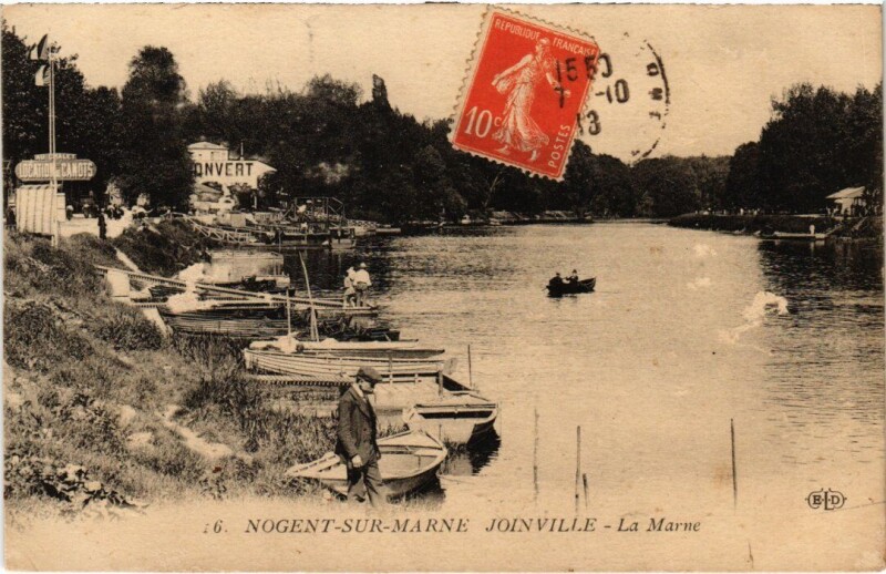 Carte postale ancienne Nogent sur Marne La Marne à Nogent-sur-Marne