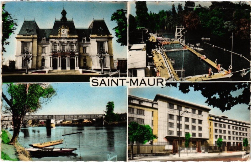 Carte postale ancienne St Maur souvenir