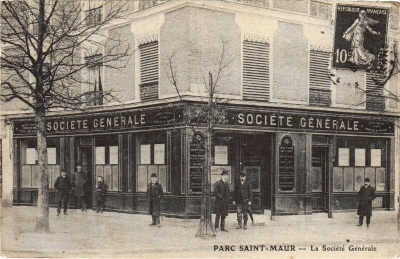 Carte postale ancienne St Maur La Societe Generale