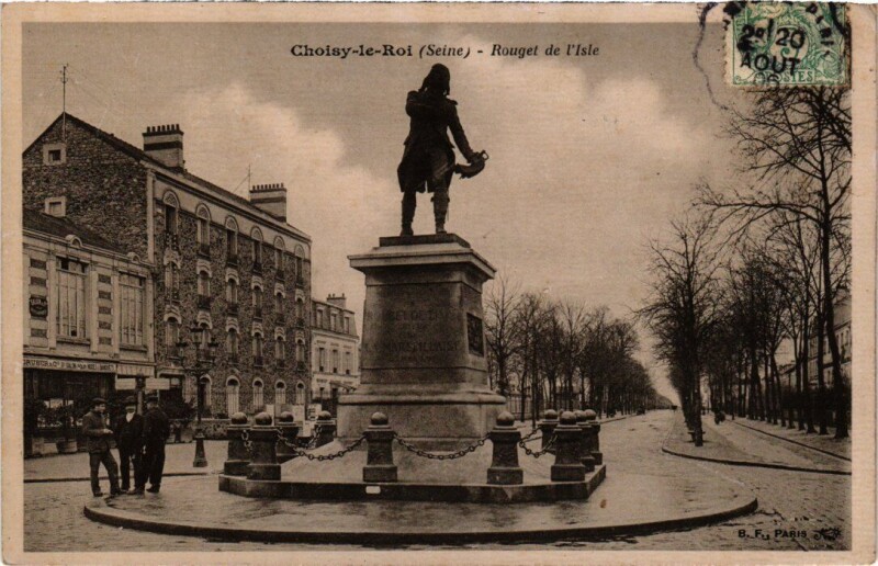 Carte postale ancienne Choisy le Roi Rouget de l'Isle à Choisy-le-Roi