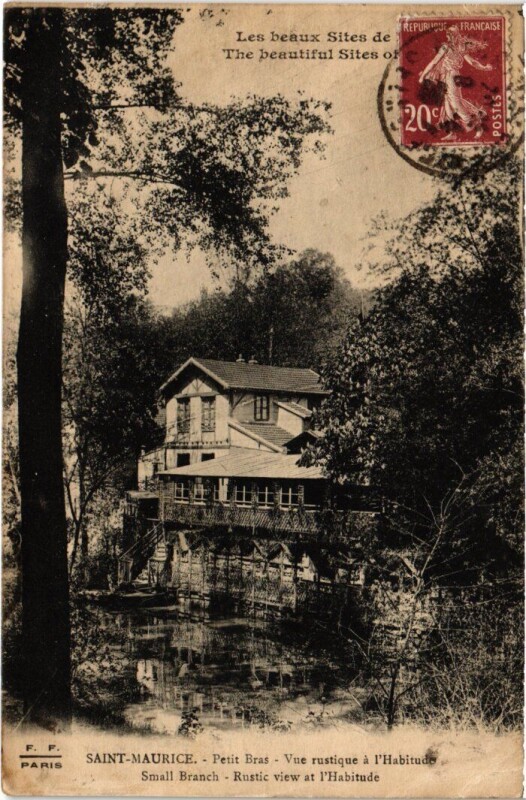Carte postale ancienne St Maurice Petit bras