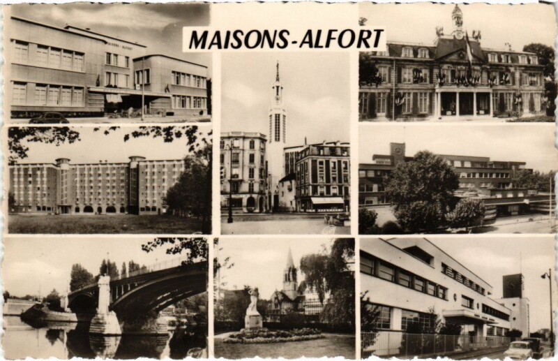 Carte postale ancienne Maisons Alfort souvenir à Maisons-Alfort