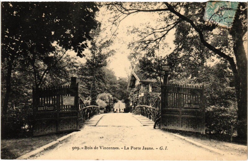 Carte postale ancienne Vincennes La Porte Jaune à Vincennes