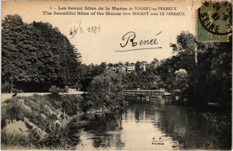 Carte postale ancienne Nogent sur Marne Les beaux Sites de la Marne à Nogent-sur-Marne