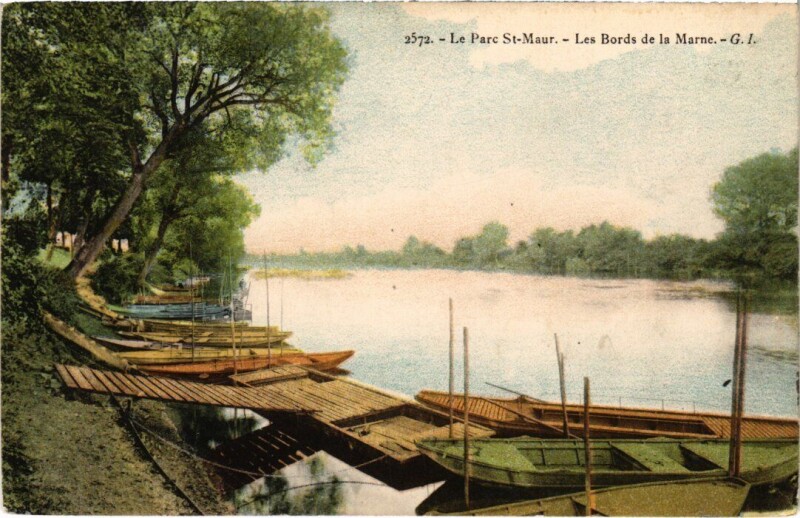 Carte postale ancienne St Maur Les Bords de la Marne