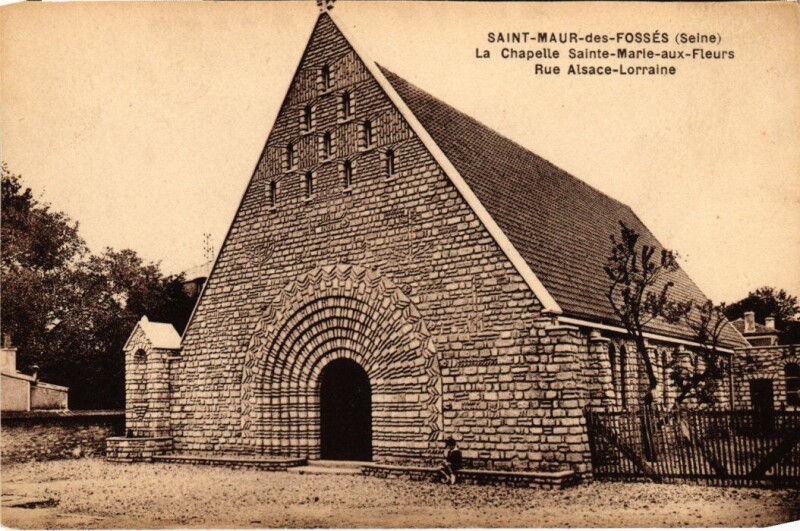 Carte postale ancienne St Maur La Chapelle Sainte-Marie aux Fleurs