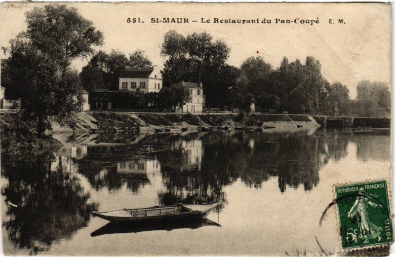 Carte postale ancienne St Maur Restaurant du Pan Coupe