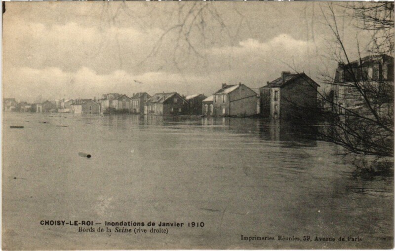 Carte postale ancienne Choisy le Roi Bords de la Seine à Choisy-le-Roi