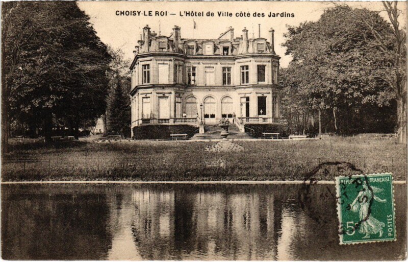 Carte postale ancienne Choisy le Roi Hotel de Ville à Choisy-le-Roi