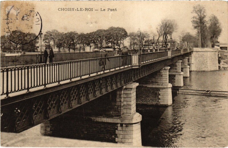 Carte postale ancienne Choisy le Roi Le Pont à Choisy-le-Roi
