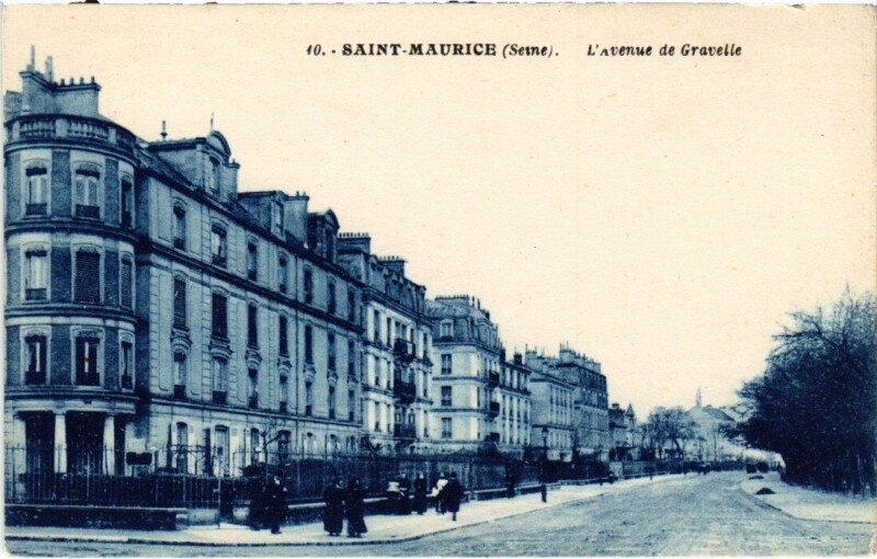 Carte postale ancienne St Maurice Avenue de Gravelle