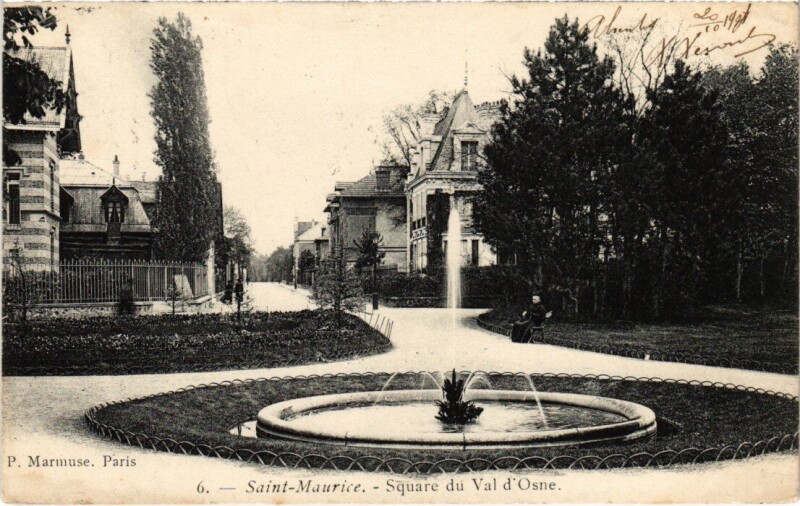 Carte postale ancienne St Maurice Square du Val d'Osne