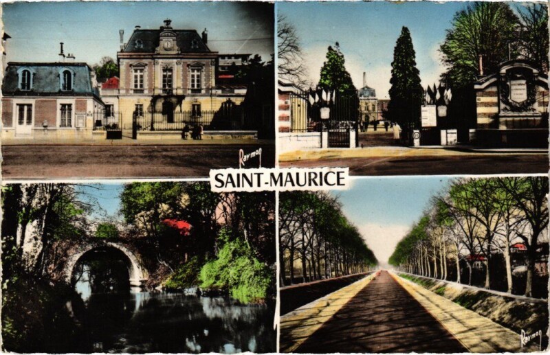 Carte postale ancienne St Maurice souvenir