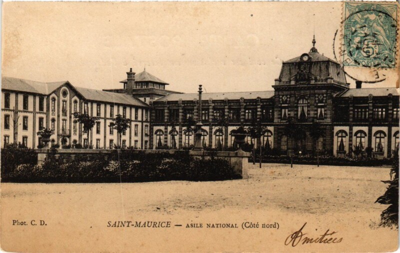 Carte postale ancienne St Maurice Asile National