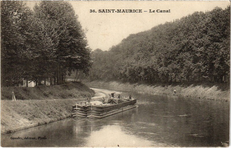 Carte postale ancienne St Maurice Le Canal