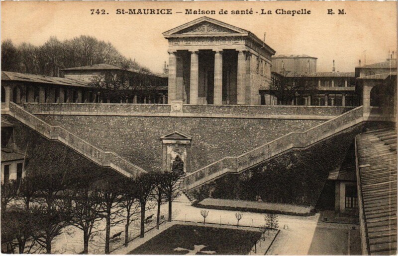 Carte postale ancienne St Maurice Maison de sante La Chapelle