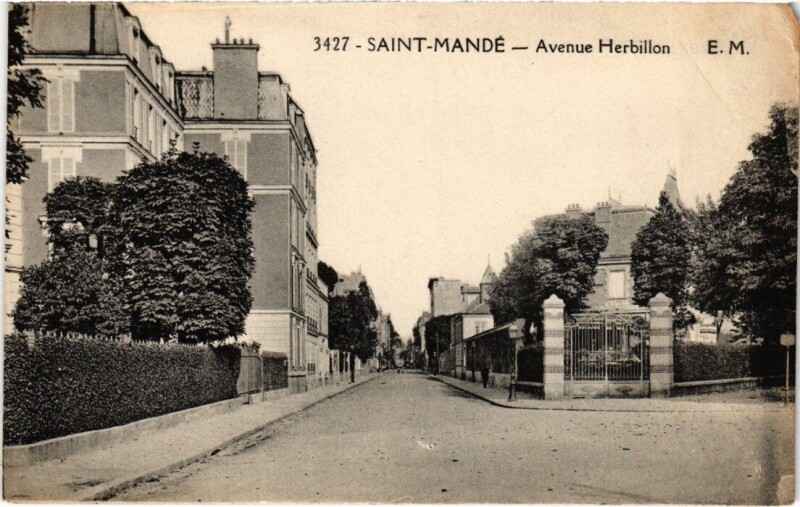 Carte postale ancienne St Mande Avenue Herbillon