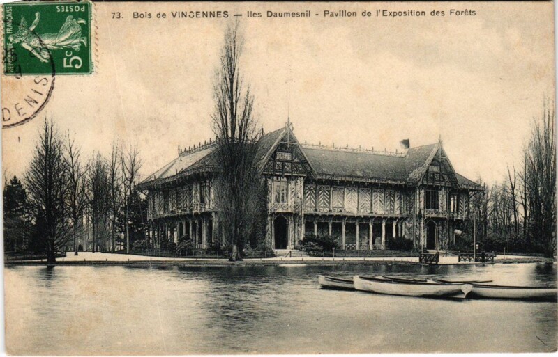 Carte postale ancienne Vincennes Iles Daumesnil Pavillon à Vincennes