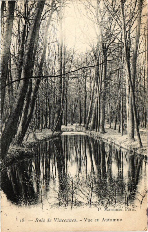 Carte postale ancienne Vincennes vue en Automne à Vincennes
