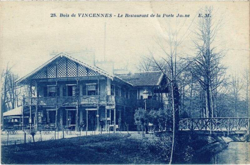 Carte postale ancienne Vincennes Reataurant de la Porte Jaune à Vincennes