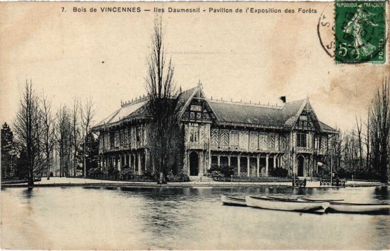 Carte postale ancienne Vincennes Iles Daumesnil Pavillon à Vincennes