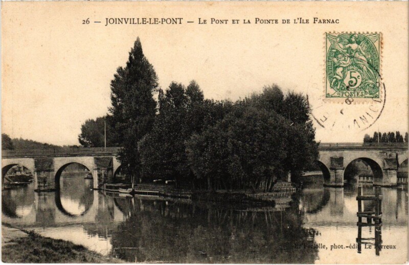 Carte postale ancienne Joinville Le Pont et la Pointe de l'Ile Farnac à Joinville-le-Pont
