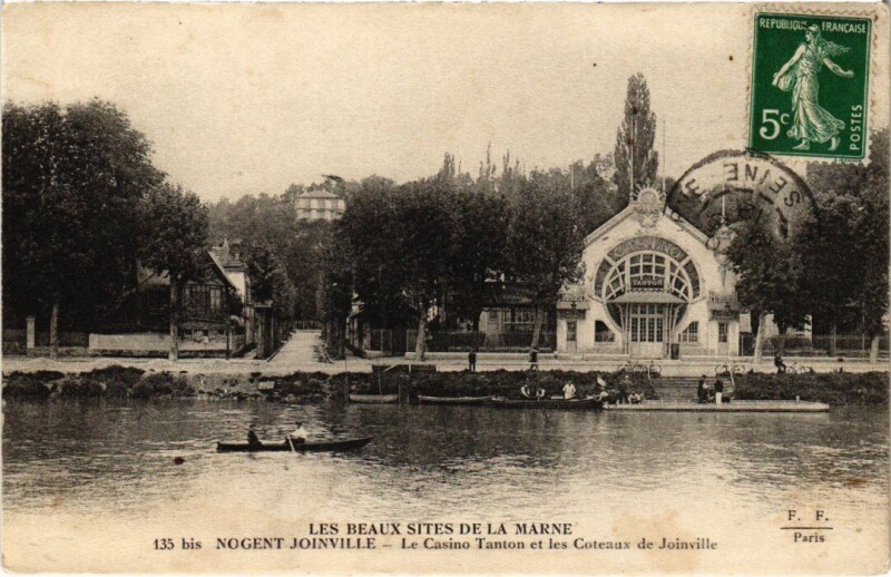 Carte postale ancienne Nogent sur Marne Casino Tanton et les Coteaux de Joinville à Nogent-sur-Marne