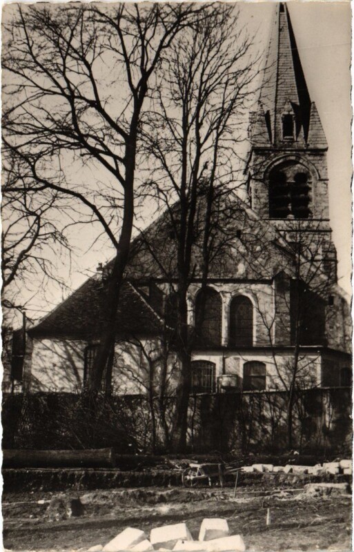 Carte postale ancienne Nogent sur Marne Chevet de l'Eglise à Nogent-sur-Marne