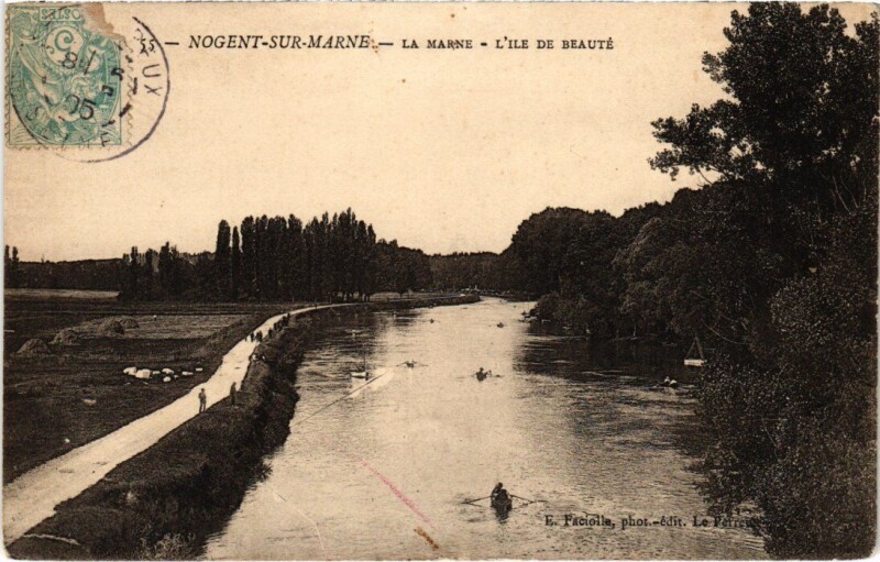 Carte postale ancienne Nogent sur Marne Ile de Beaute à Nogent-sur-Marne
