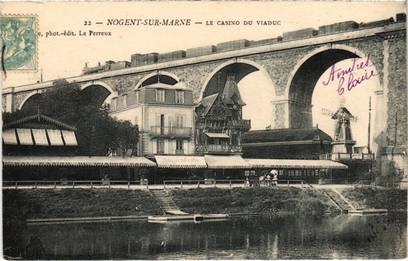 Carte postale ancienne Nogent sur Marne Casino du Viaduc à Nogent-sur-Marne