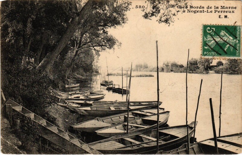 Carte postale ancienne Nogent sur Marne Les Bords de la Marne à Nogent-sur-Marne