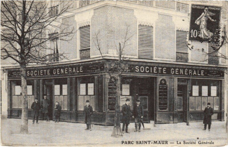 Carte postale ancienne St Maur La Societe Generale