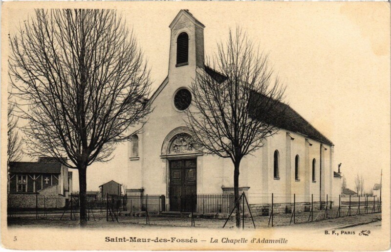 Carte postale ancienne St Maur Chapelle d'Adamville