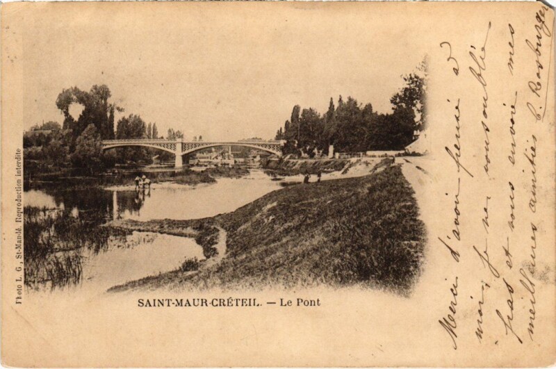 Carte postale ancienne St Maur Le Pont
