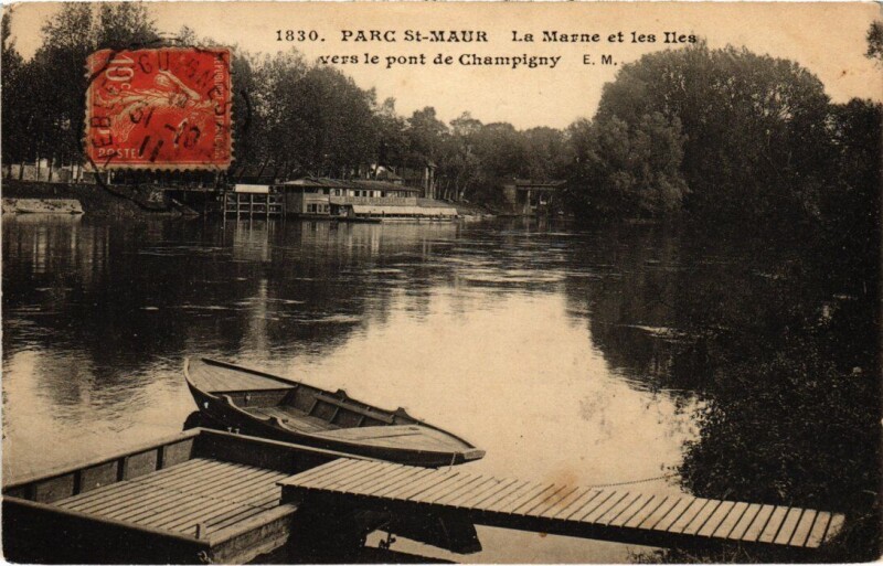 Carte postale ancienne St Maur La Marne et les Iles
