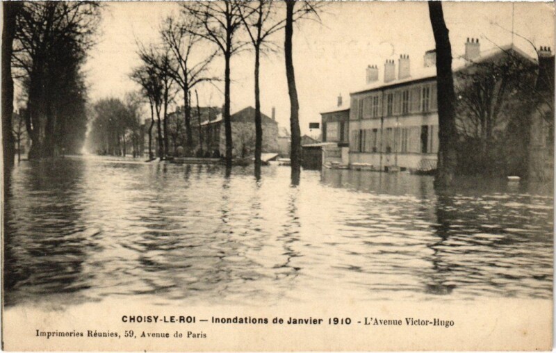 Carte postale ancienne Choisy le Roi Avenue Victor Hugo à Choisy-le-Roi