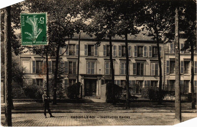 Carte postale ancienne Choisy le Roi Institution Hanley à Choisy-le-Roi