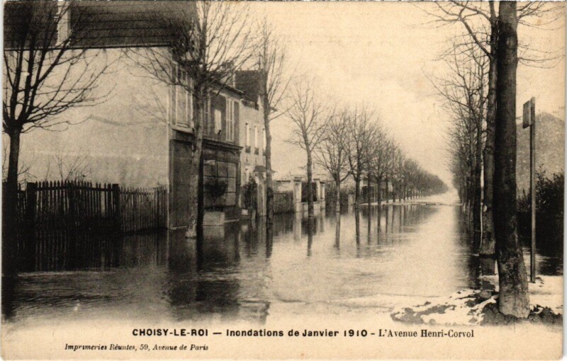 Carte postale ancienne Choisy le Roi Avenue Henri Corvol à Choisy-le-Roi