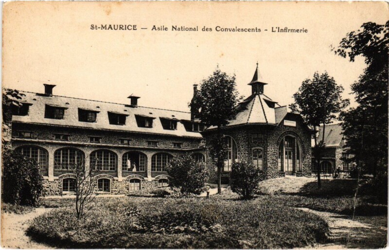 Carte postale ancienne St Maurice Asile National Infirmerie