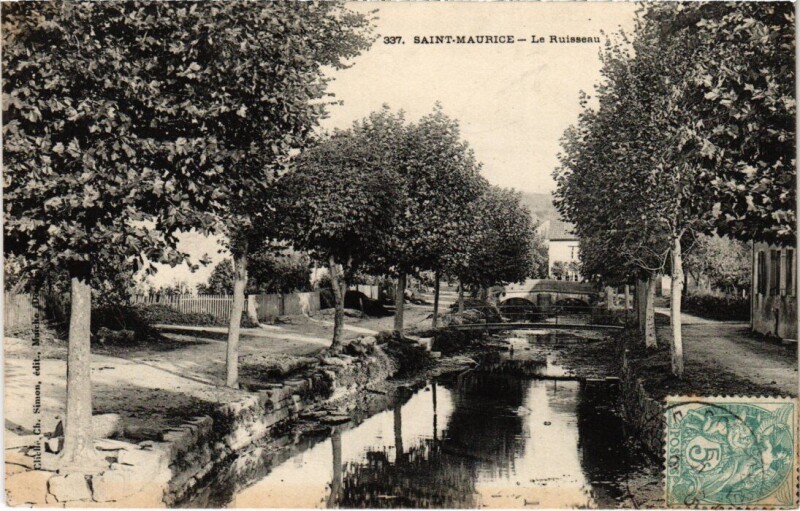 Carte postale ancienne St Maurice Le Ruisseau
