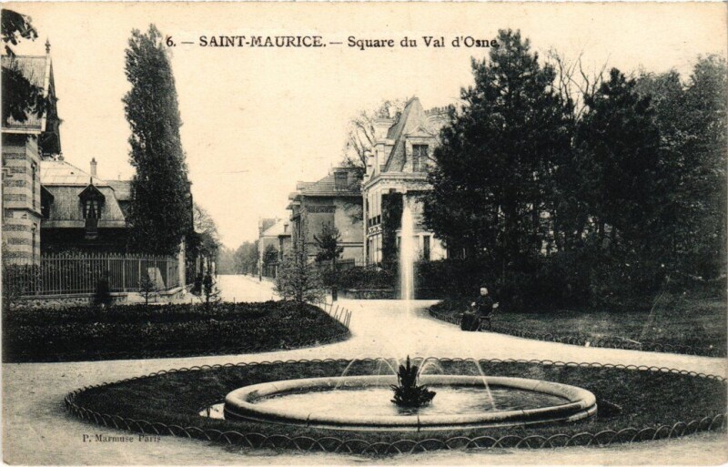 Carte postale ancienne St Maurice Square du Val d'Osne