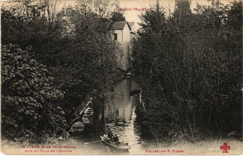 Carte postale ancienne St Maurice petit bras de la Marne