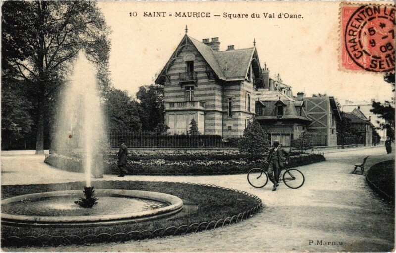 Carte postale ancienne St Maurice Square du Val d'Osne