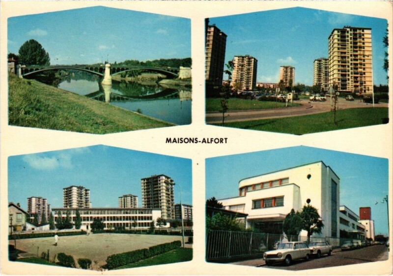 Carte postale ancienne Maisons Alfort souvenir à Maisons-Alfort