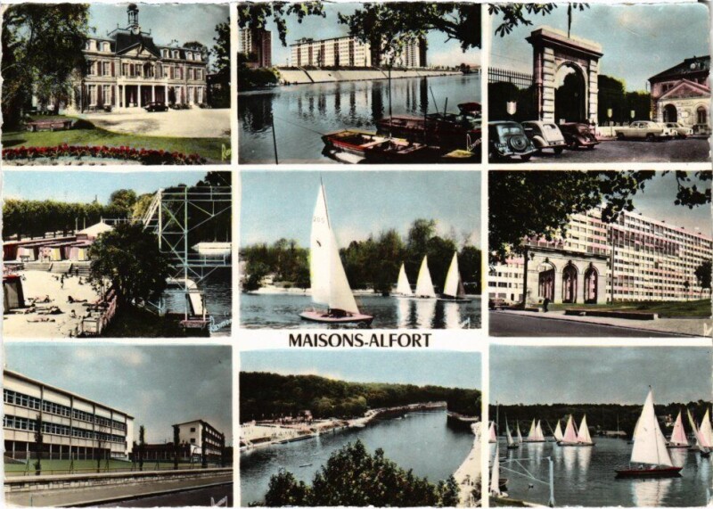 Carte postale ancienne Maisons Alfort souvenir à Maisons-Alfort