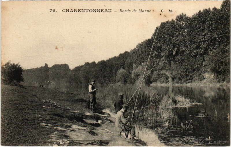 Carte postale ancienne Maisons Alfort Bords de Marne à Maisons-Alfort